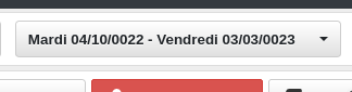 Etape 2 : date affichée par SoPlanning, même en ayant rentré manuellement la date &quot;2022&quot; dans le sélecteur&quot;